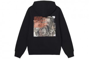 Black / Multicolor Stussy Eric B Rakim Paid In Full Hoodie | 0914OCILN